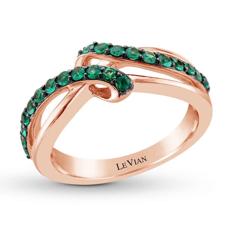 Le Vian Emerald Ring 14K Strawberry Gold