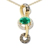 Thumbnail Image 1 of Le Vian Emerald Necklace 1/4 ct tw Diamonds 14K Honey Gold