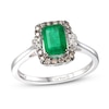Thumbnail Image 0 of Le Vian Natural Emerald Ring 1/6 ct tw Diamonds 14K Vanilla Gold