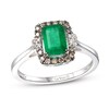 Thumbnail Image 0 of Le Vian Natural Emerald Ring 1/6 ct tw Diamonds 14K Vanilla Gold