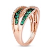 Thumbnail Image 2 of Le Vian Natural Emerald Ring 1/5 ct tw Diamonds 14K Strawberry Gold