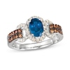Thumbnail Image 0 of Le Vian Ceylon Sapphire Ring 1/2 ct tw Diamonds 14K Vanilla Gold