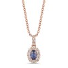 Thumbnail Image 0 of Le Vian Natural Sapphire Necklace 1/4 ct tw Diamonds 14K Strawberry Gold