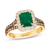 Thumbnail Image 0 of Le Vian Natural Emerald Ring 3/4 ct tw Diamonds 14K Honey Gold