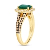 Thumbnail Image 1 of Le Vian Natural Emerald Ring 3/4 ct tw Diamonds 14K Honey Gold