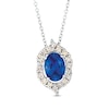 Thumbnail Image 1 of Le Vian Natural Sapphire Necklace 1/4 ct tw Diamonds 14K Vanilla Gold