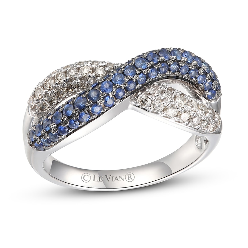 Le Vian Natural Sapphire Ring 1/3 ct tw Diamonds 14K Vanilla Gold