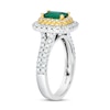 Thumbnail Image 2 of Le Vian Natural Emerald Ring 7/8 ct tw Diamonds Platinum/18K Honey Gold