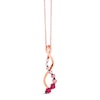 Thumbnail Image 1 of Le Vian Strawberry Ombre Necklace Sapphire 14K Strawberry Gold
