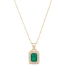Thumbnail Image 1 of Le Vian Emerald Necklace 1/3 ct tw Diamonds 14K Honey Gold