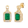 Thumbnail Image 1 of Le Vian Emerald Earrings 3/8 ct tw Diamonds 14K Honey Gold
