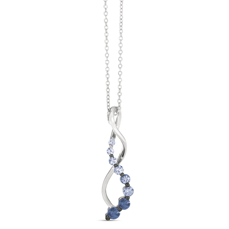 Le Vian Denim Ombre Sapphire Necklace 14K Vanilla Gold | Jared