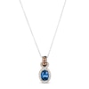 Thumbnail Image 0 of Le Vian Natural Ceylon Sapphire Necklace 1/4 ct tw Diamonds 14K Vanilla Gold