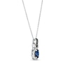 Le Vian Ceylon Sapphire Necklace 1/4 ct tw Diamonds 14K Vanilla Gold