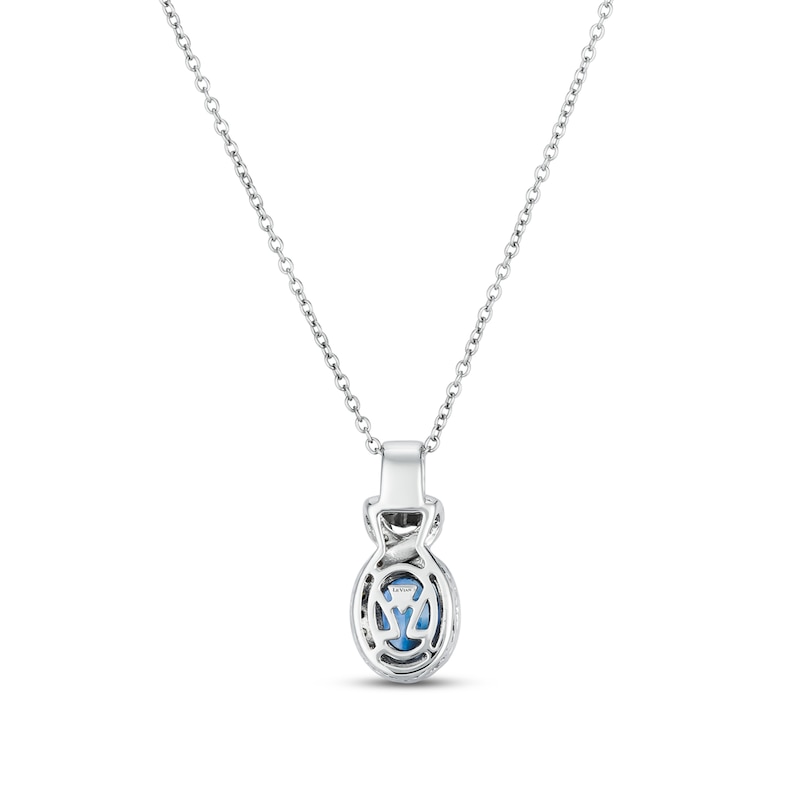 Le Vian Ceylon Sapphire Necklace 1/4 ct tw Diamonds 14K Vanilla Gold