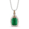 Thumbnail Image 0 of Le Vian Emerald Necklace 1/4 ct tw Diamonds 14K Vanilla Gold