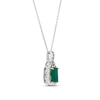 Thumbnail Image 1 of Le Vian Emerald Necklace 1/4 ct tw Diamonds 14K Vanilla Gold