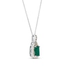 Thumbnail Image 2 of Le Vian Emerald Necklace 1/4 ct tw Diamonds 14K Vanilla Gold