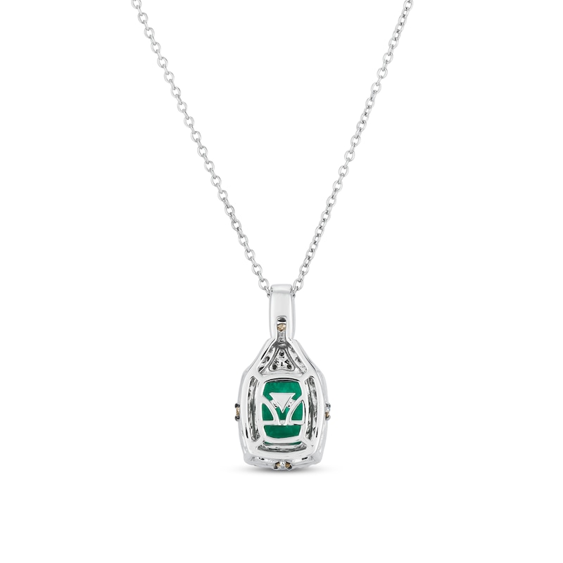 Main Image 3 of Le Vian Emerald Necklace 1/4 ct tw Diamonds 14K Vanilla Gold