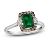 Thumbnail Image 0 of Le Vian Natural Emerald Ring 1/6 ct tw Diamonds 14K Vanilla Gold