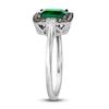 Thumbnail Image 3 of Le Vian Natural Emerald Ring 1/6 ct tw Diamonds 14K Vanilla Gold