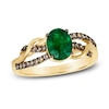 Thumbnail Image 0 of Le Vian Natural Emerald Ring 1/5 ct tw Diamonds 14K Honey Gold