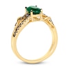 Thumbnail Image 2 of Le Vian Natural Emerald Ring 1/5 ct tw Diamonds 14K Honey Gold
