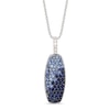 Thumbnail Image 1 of Le Vian Natural Blue Sapphire Necklace 1/10 ct tw Diamonds 14K Vanilla Gold