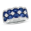Thumbnail Image 1 of Le Vian Natural Blue Sapphire Ring 5/8 ct tw Diamonds 14K Vanilla Gold