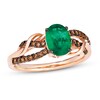 Thumbnail Image 1 of Le Vian Natural Emerald Ring 1/5 ct tw Diamonds 14K Strawberry Gold