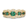 Thumbnail Image 2 of Le Vian Natural Emerald Ring 1/3 ct tw Diamonds 14K Honey Gold