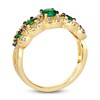 Thumbnail Image 3 of Le Vian Natural Emerald Ring 1/3 ct tw Diamonds 14K Honey Gold