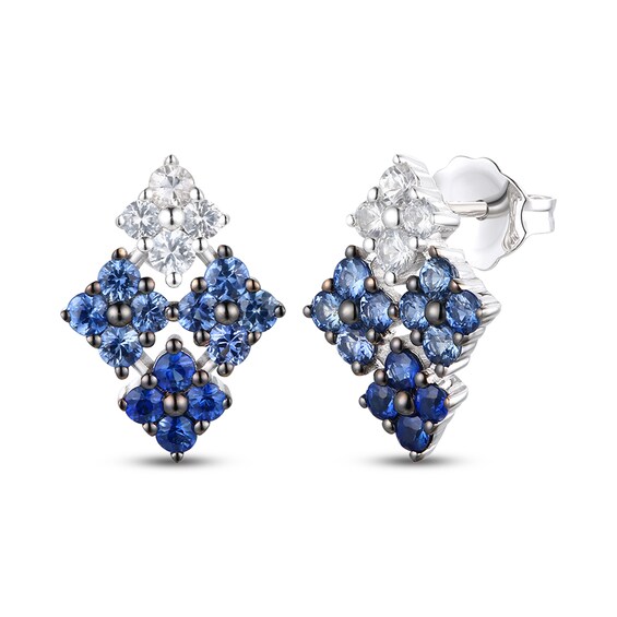 Le Vian Natural Sapphire Earrings 14K White Gold