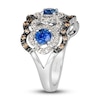 Thumbnail Image 4 of Le Vian Natural Blue Sapphire Ring 1/2 ct tw Diamonds 14K Vanilla Gold