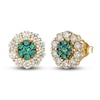 Thumbnail Image 0 of Le Vian Natural Emerald Earrings 7/8 ct tw Diamonds 14K Honey Gold