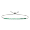 Thumbnail Image 0 of Le Vian Natural Emerald Bolo Bracelet 1/5 ct tw Diamonds 14K Vanilla Gold