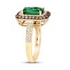 Thumbnail Image 4 of Le Vian Natural Emerald Ring 7/8 ct tw Diamonds 14K Honey Gold