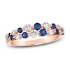 Thumbnail Image 1 of Le Vian Natural Blue Sapphire Ring 1/2 ct tw Diamonds 14K Strawberry Gold