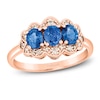 Thumbnail Image 0 of Le Vian Natural Blue Sapphire Ring 1/6 ct tw Diamonds 14K Strawberry Gold