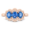 Thumbnail Image 1 of Le Vian Natural Blue Sapphire Ring 1/6 ct tw Diamonds 14K Strawberry Gold