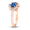 Thumbnail Image 3 of Le Vian Natural Blue Sapphire Ring 1/6 ct tw Diamonds 14K Strawberry Gold