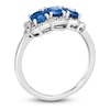 Thumbnail Image 3 of Le Vian Natural Blue Sapphire Ring 1/6 ct tw Diamonds 14K Vanilla Gold