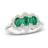 Thumbnail Image 0 of Le Vian Natural Emerald Ring 1/6 ct tw Diamonds 14K Vanilla Gold