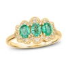 Thumbnail Image 0 of Le Vian Natural Emerald Ring 1/6 ct tw Diamonds 14K Honey Gold