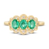 Thumbnail Image 1 of Le Vian Natural Emerald Ring 1/6 ct tw Diamonds 14K Honey Gold