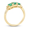 Thumbnail Image 2 of Le Vian Natural Emerald Ring 1/6 ct tw Diamonds 14K Honey Gold