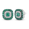 Thumbnail Image 0 of Le Vian Natural Emerald Stud Earrings 1/8 ct tw Diamonds 14K Vanilla Gold