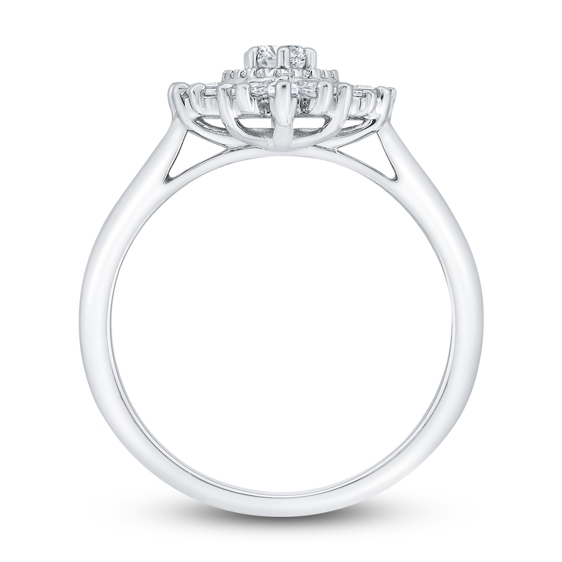 Main Image 3 of Diamond Engagement Ring 3/4 ct tw Marquise 14K White Gold