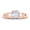 Thumbnail Image 2 of Diamond Solitaire Infinity Engagement Ring 1 ct tw Round 14K Rose Gold (I2/I)