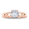 Thumbnail Image 3 of Diamond Solitaire Infinity Engagement Ring 1 ct tw Round 14K Rose Gold (I2/I)